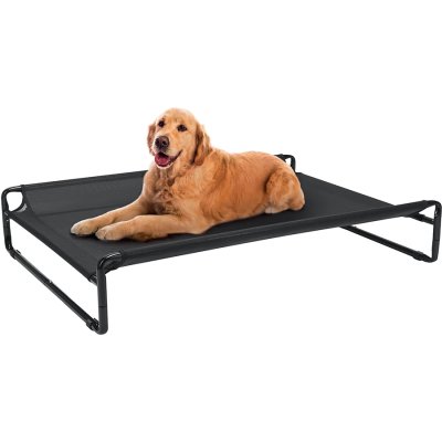 Supcopet®  Cooling Elevated Dog Bed, Outdoor Raised Cots Bed for Large Dogs,  with Washable Breathable Mesh, No-Slip Feet Indoor Outdoor