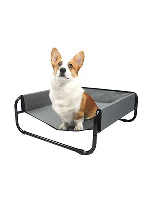 SupcoPet Elevated Raised Cooling Cots Bed for small Dogs, Portable Indoor & Outdoor Pet Hammock with Breathable Mesh