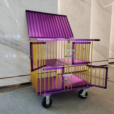 Supcopet® Wholesale advanced Aluminium dog show grooming trolley Aluminium oxide golden and purple portable colorful and more sizes for choosing